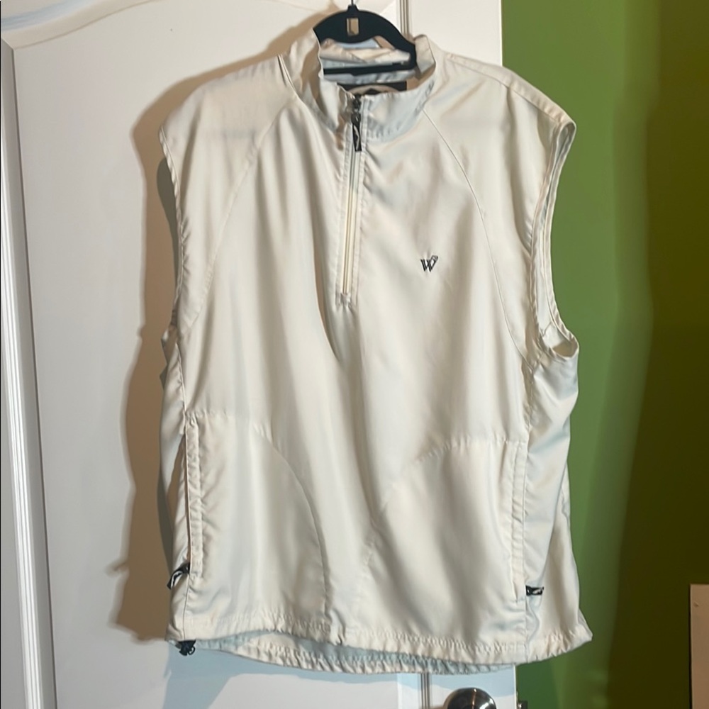 Men's White Sleeveless Shirt